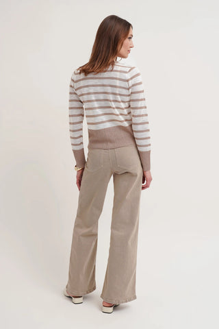 The Soft Stripe Cardigan