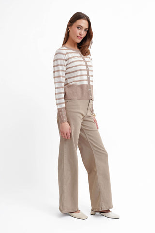 The Soft Stripe Cardigan