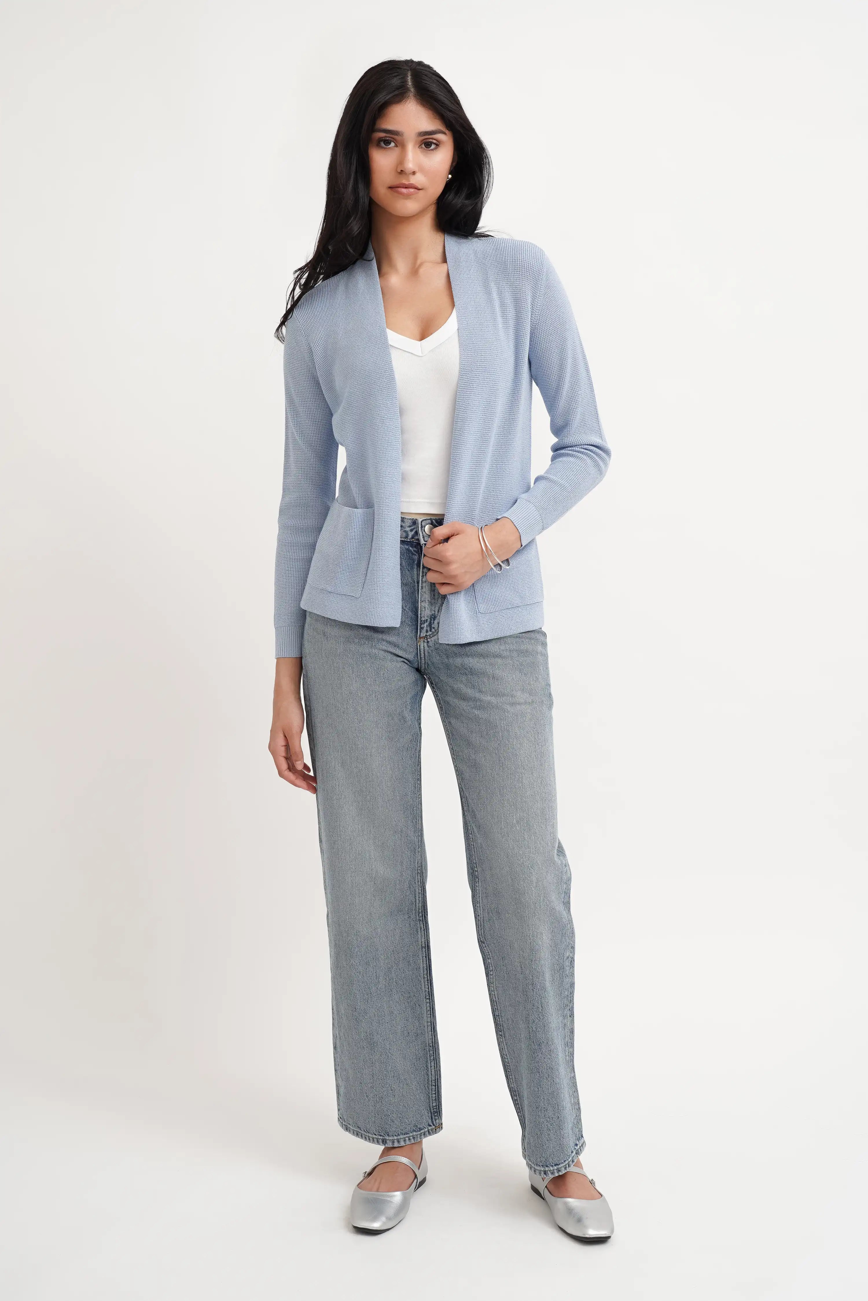 The Soft Structure Pocket Open Cardigan