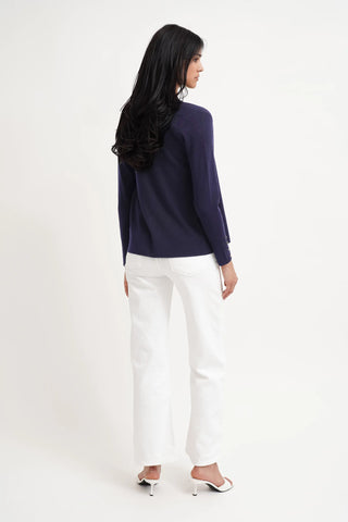 The Draped Ease Open Cardigan