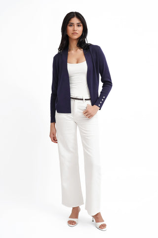 The Draped Ease Open Cardigan