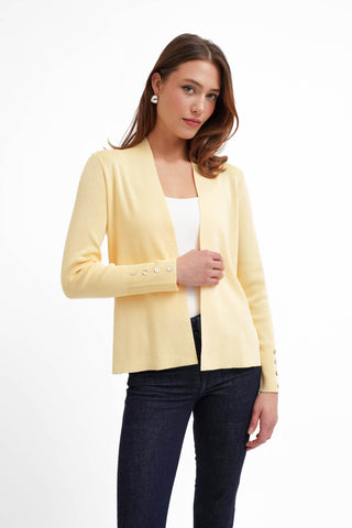 The Draped Ease Open Cardigan