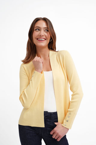 The Draped Ease Open Cardigan