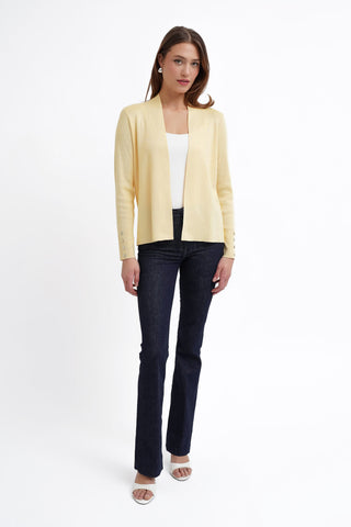 The Draped Ease Open Cardigan