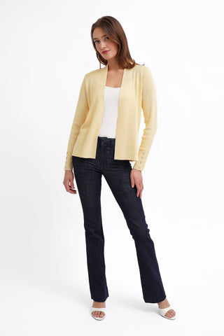The Draped Ease Open Cardigan