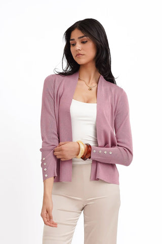 The Draped Ease Open Cardigan