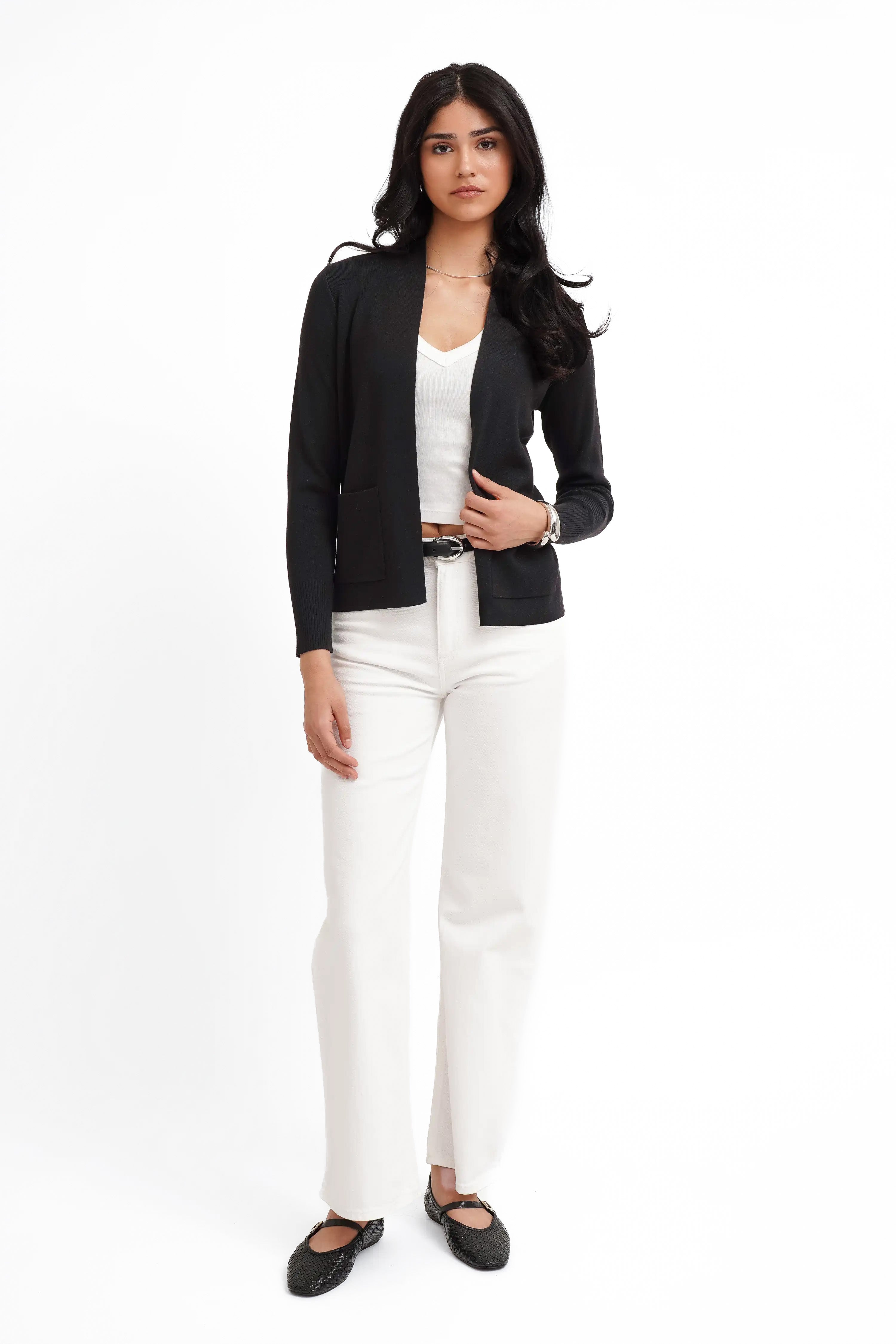 The Tailored Open Cardigan