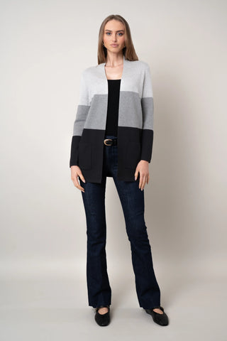 The Colorblock Open Cardigan