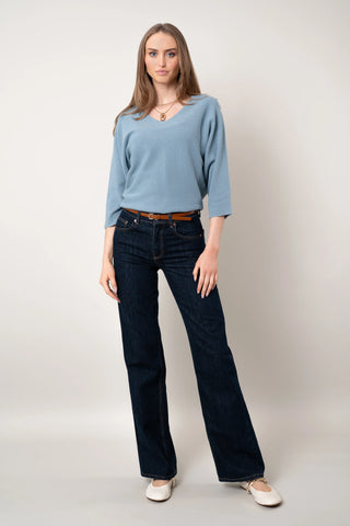 The Relaxed V-Neck Pullover