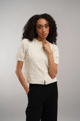 The Heritage Cable Cardigan Tee