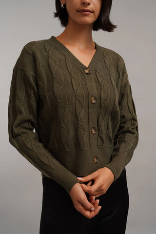The Sculpted Cable Cardigan