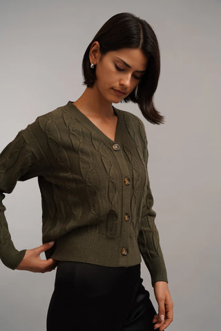 The Sculpted Cable Cardigan