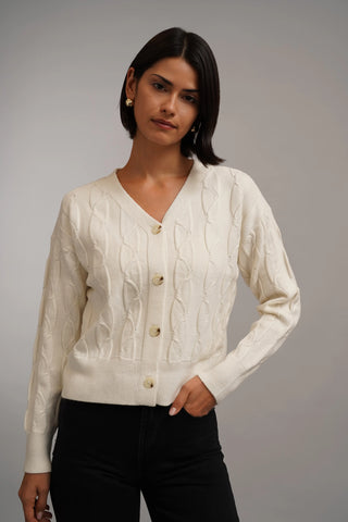 The Sculpted Cable Cardigan