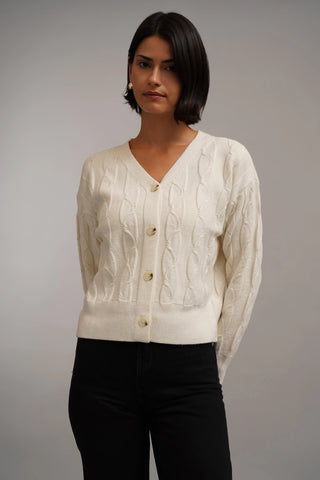 The Sculpted Cable Cardigan