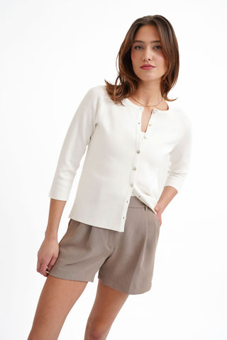 The Refined Button Cardigan