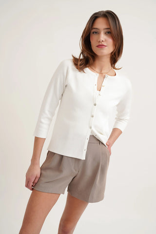 The Refined Button Cardigan
