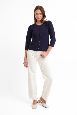 The Refined Button Cardigan