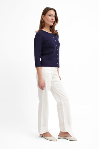The Refined Button Cardigan