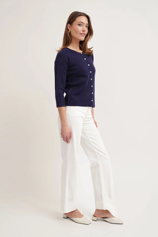 The Refined Button Cardigan
