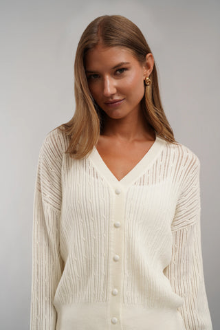 The Refined Cable Cardigan