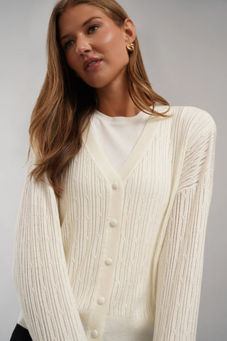The Refined Cable Cardigan