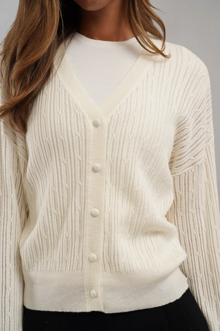 The Refined Cable Cardigan