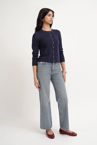 The Monochrome Button Cardigan