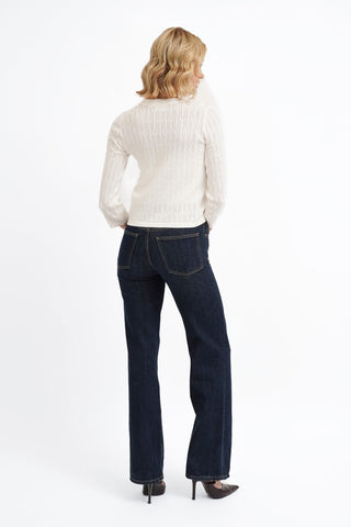 The Pointelle Button Cardigan