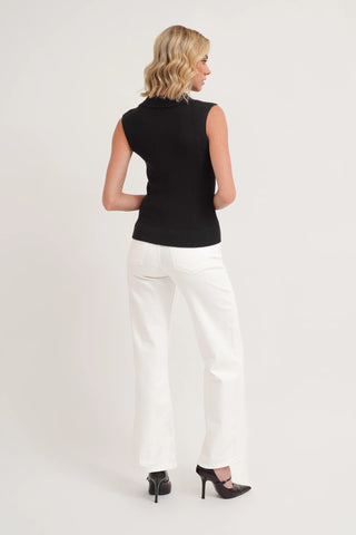 The Sleeveless Polo Knit