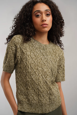 The Heirloom Cable Sweater Tee
