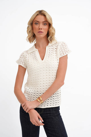 The Open Stitch Polo Knit
