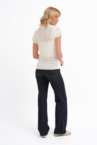 The Open Stitch Polo Knit