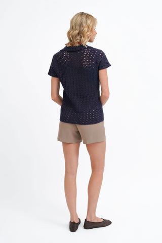 The Open Stitch Polo Knit