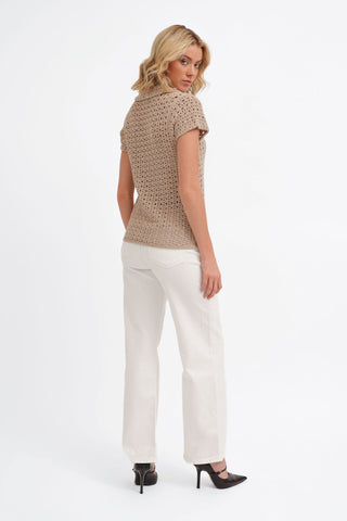 The Open Stitch Polo Knit