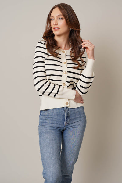Sicily Button Down Cardi Black – The Rock Box Store
