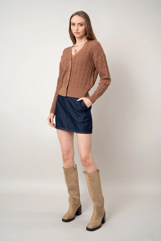 The Textured Pointelle Cardigan