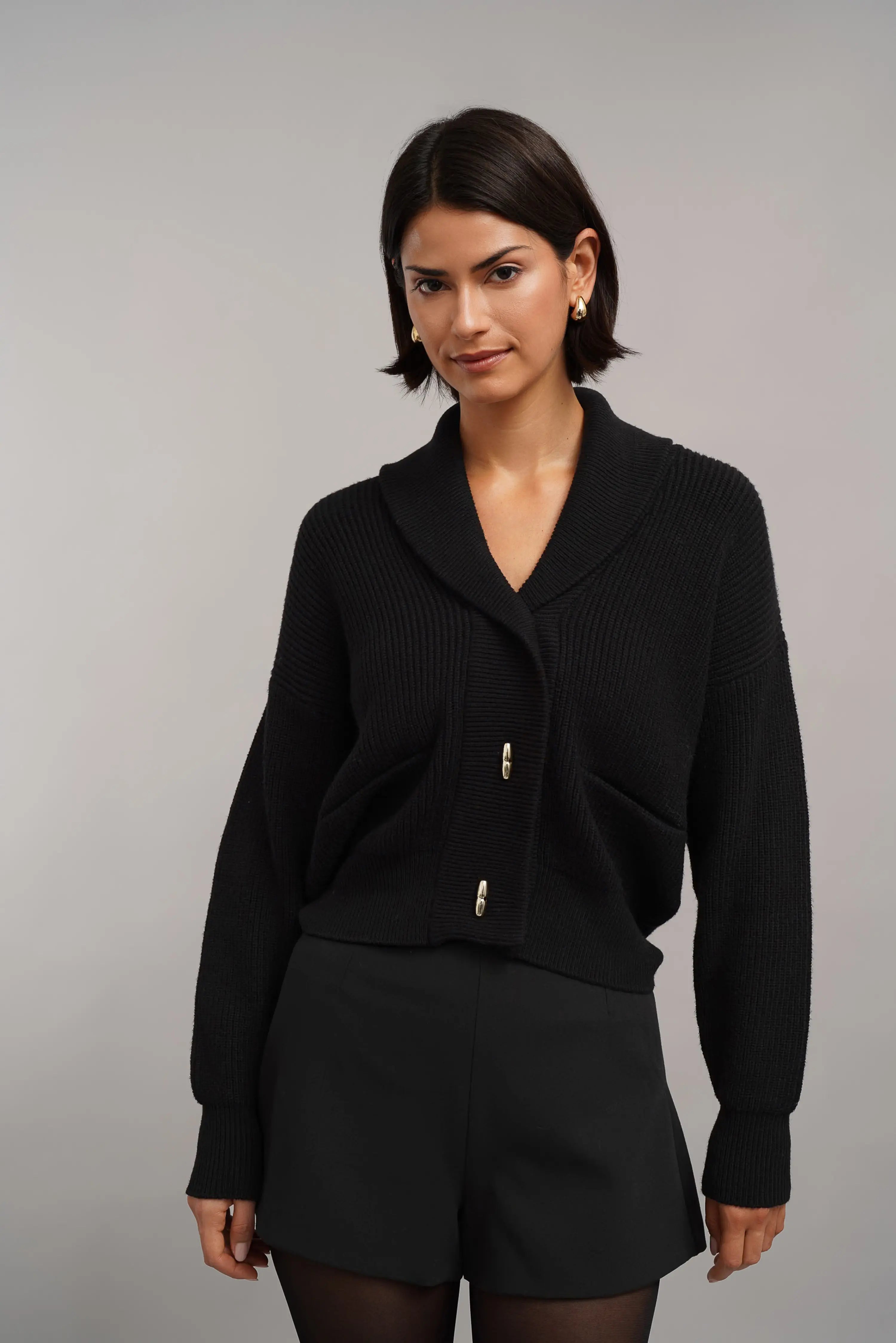 The Shawl Collar Knit Jacket