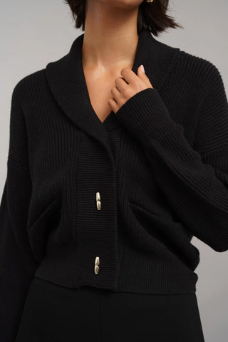 The Shawl Collar Knit Jacket