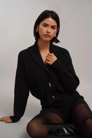 The Shawl Collar Knit Jacket
