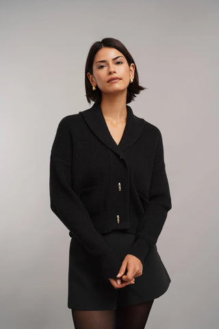 The Shawl Collar Knit Jacket
