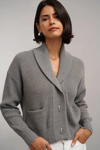 The Shawl Collar Knit Jacket