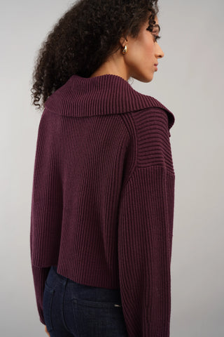 The Ribbed Half-Zip Sweater