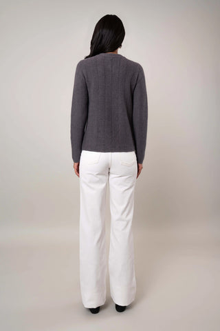 The Single Button Rib Cardigan