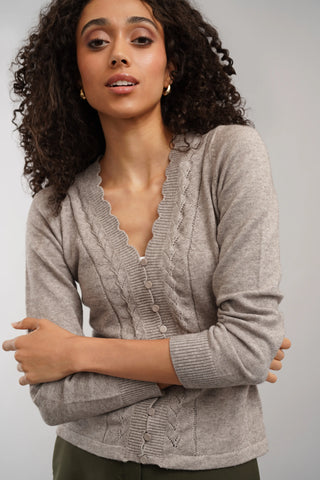 The Scallop Trim Cardigan
