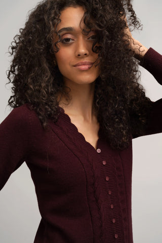 The Scallop Trim Cardigan
