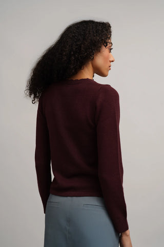 The Scallop Trim Cardigan