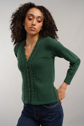The Scallop Trim Cardigan