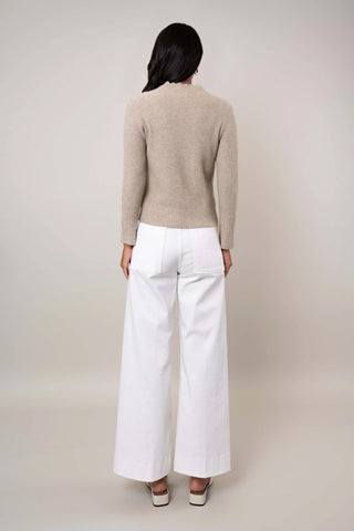 The Scallop Edge Waffle Cardigan
