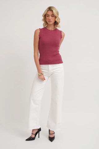 The Textured Sleeveless Sweater