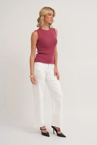 The Textured Sleeveless Sweater